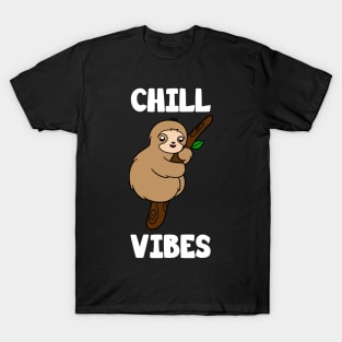 Cute Sloth Chill Vibes T-Shirt